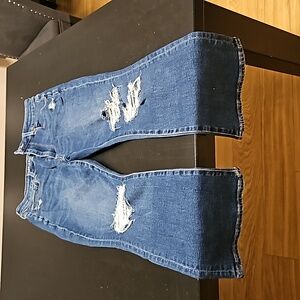 American eagle skinny kick crop jeans